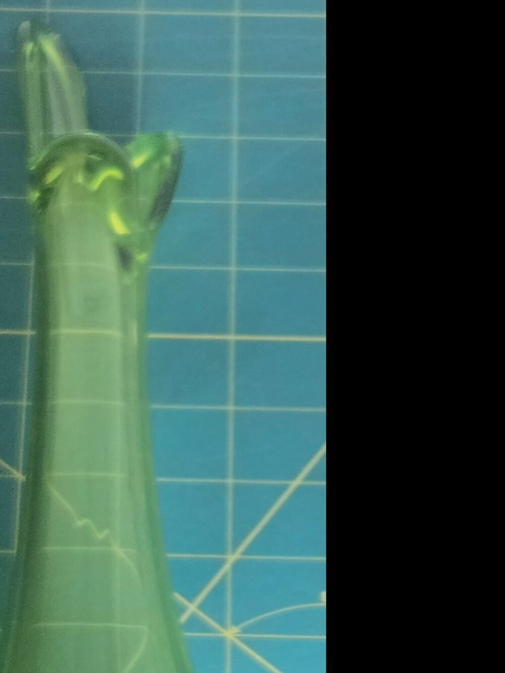 Vintage Green Swung Vase 15" - Picture 3 of 11